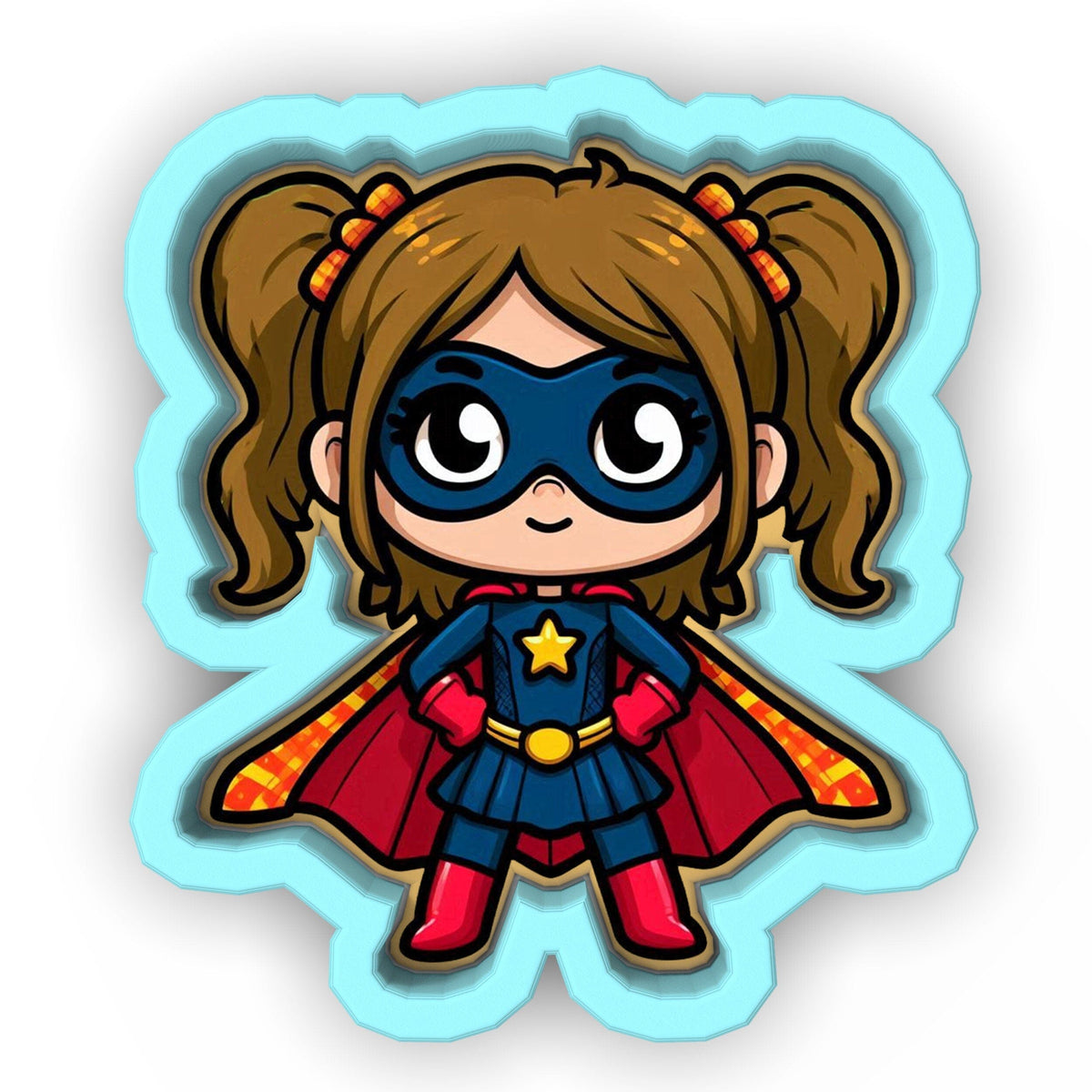 a little girl dressed as a super hero