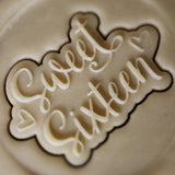 Sweet Sixteen Cookie Cutter | Stamp | Stencil #1 Mom / Dad / Bday / Party Cookie Cutter Lady 