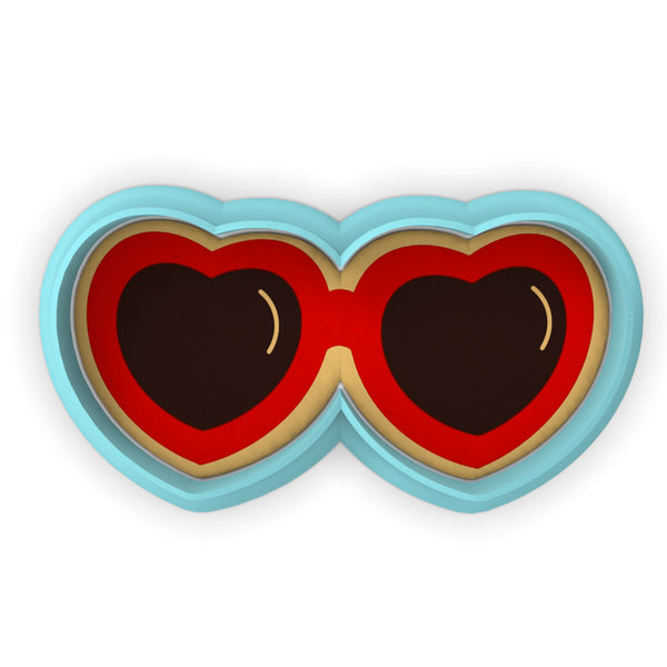 Swifty Heart Glasses Cookie Cutter | Stamp | Stencil #1 Cookie Cutter Lady MINI - 2 Inches (5cm) Cookie Cutter ONLY (Outline) 