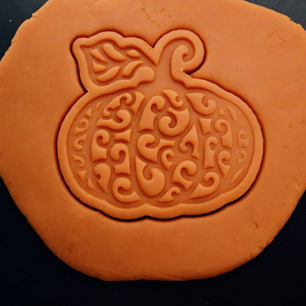 Swirly Pumpkin Cookie Cutter | Stamp | Stencil #1 Halloween / Fall Cookie Cutter Lady 