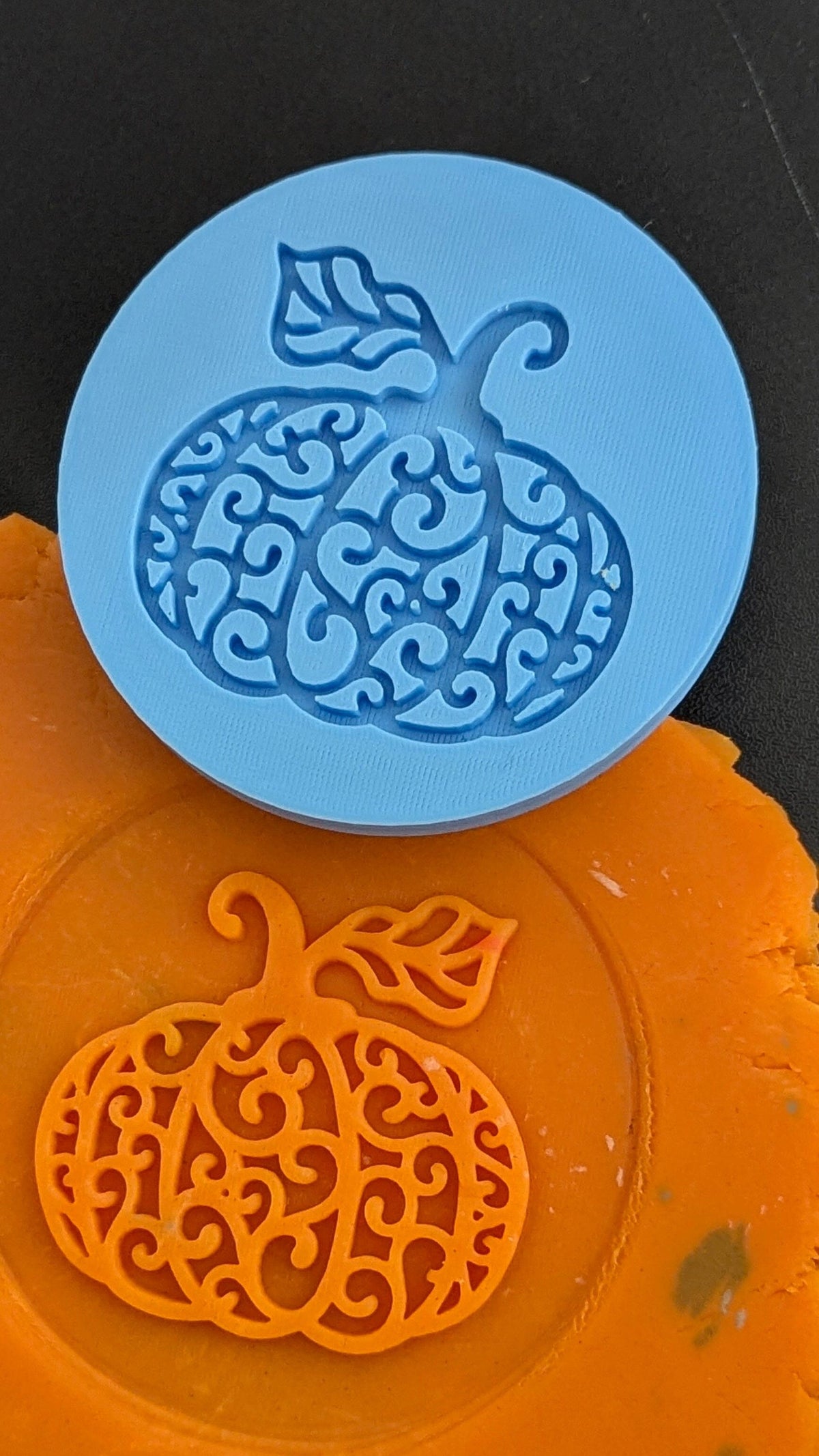 Swirly Pumpkin Cookie Cutter | Stamp | Stencil #1 Halloween / Fall Cookie Cutter Lady 