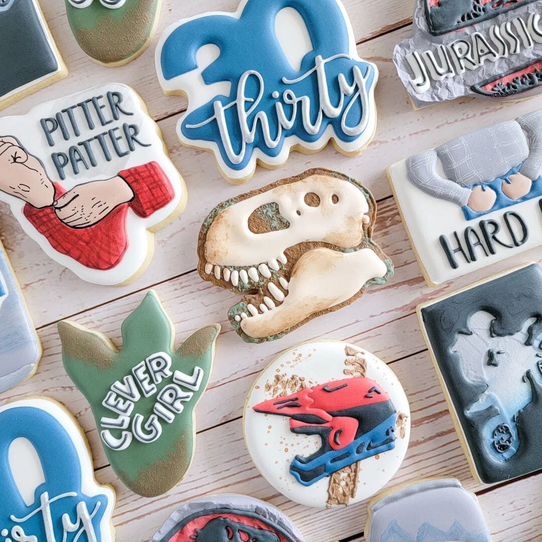 T-Rex Skull Cookie Cutter | Stamp | Stencil #3 Animals & Dinosaurs Cookie Cutter Lady 