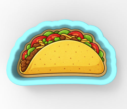 Taco 1 Cookie Cutter | Stamp | Stencil - SHARP EDGES - FAST Shipping - Choose Your Own Size! #1