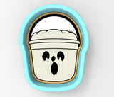 Tall Pail Ghost Bucket Cookie Cutter | Stamp | Stencil - SHARP EDGES - FAST Shipping - Choose Your Own Size! #1