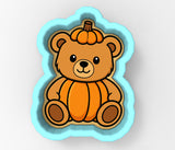 Teddy Bear Sitting Orange Cookie Cutter | Stamp | Stencil - SHARP EDGES - FAST Shipping - Choose Your Own Size! #1