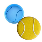 Tennis Ball Cookie Cutter Sports Cookie Cutter Lady MINI - 2 Inches (5cm) **BUNDLE** Cutter + Debosser 