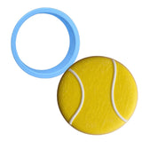 Tennis Ball Cookie Cutter Sports Cookie Cutter Lady MINI - 2 Inches (5cm) Cookie Cutter ONLY (Outline) 