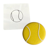Tennis Ball Cookie Cutter Sports Cookie Cutter Lady MINI - 2 Inches (5cm) Stencil ONLY 