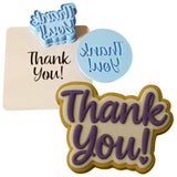 Thank You Cookie Cutter | Stamp | Stencil #1 Mom / Dad / Bday / Party Cookie Cutter Lady 