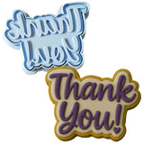 Thank You Cookie Cutter | Stamp | Stencil #1 Mom / Dad / Bday / Party Cookie Cutter Lady 