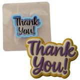 Thank You Cookie Cutter | Stamp | Stencil #1 Mom / Dad / Bday / Party Cookie Cutter Lady 