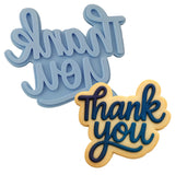 Thank You Cookie Cutter | Stamp | Stencil - SHARP EDGES - FAST Shipping - Choose Your Own Size! #2 Cookie Cutter Lady LITTLE - 3 Inches (7.62cm) Stamp ONLY 