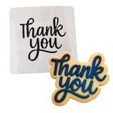 Thank You Cookie Cutter | Stamp | Stencil - SHARP EDGES - FAST Shipping - Choose Your Own Size! #2 Cookie Cutter Lady LITTLE - 3 Inches (7.62cm) Stencil ONLY 