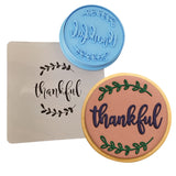 Thankful Cookie Cutter Outline & Stamp #1 Xmas / Winter / NYE Cookie Cutter Lady 
