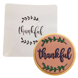 Thankful Cookie Cutter Outline & Stamp #1 Xmas / Winter / NYE Cookie Cutter Lady 