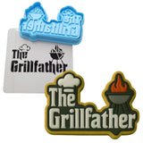 a picture of the grillfather and the grillfather logo