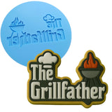 the grillfather logo and a cookie cutter