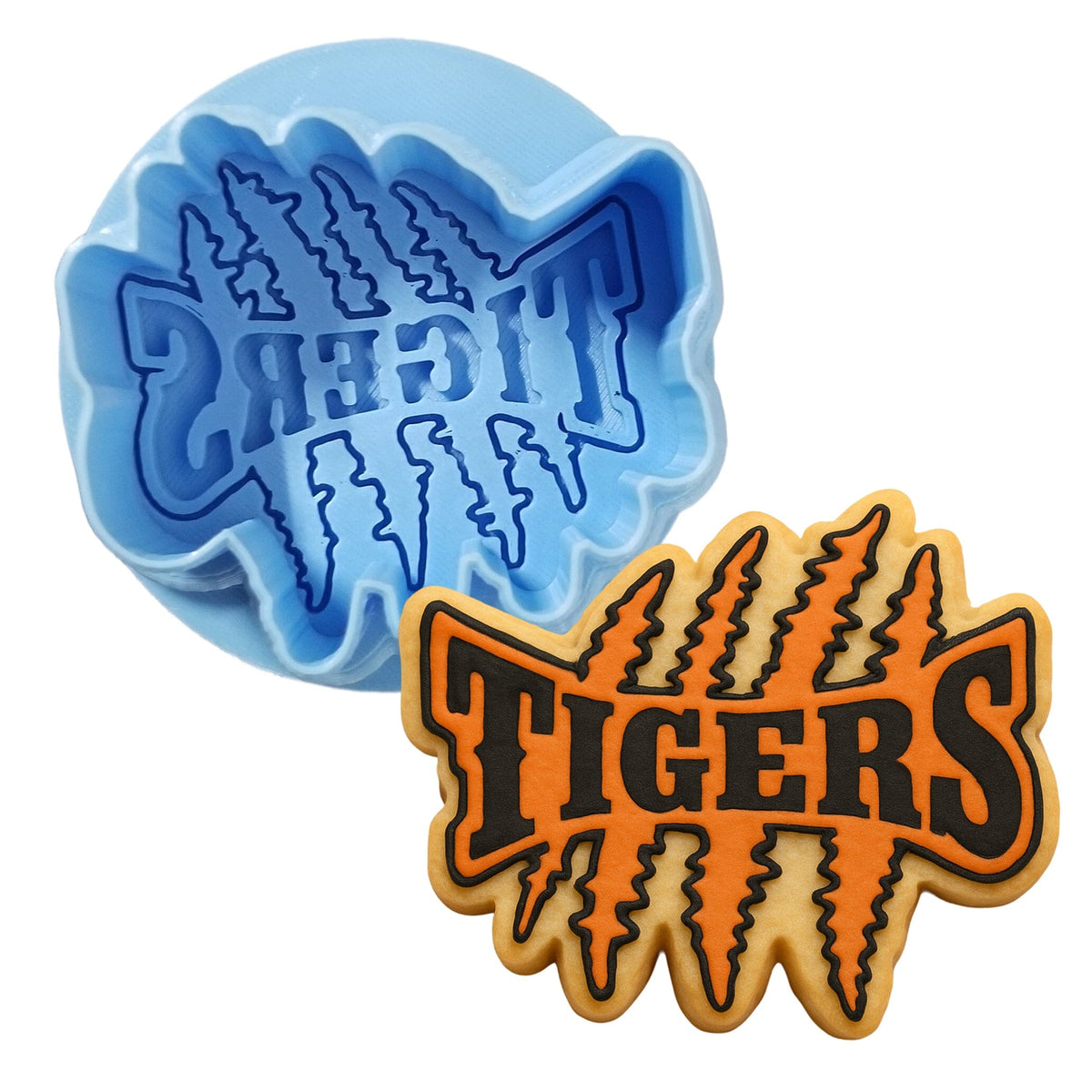 Tiger Claw Scratch Cookie Cutter | Stamp | Stencil #1 Animals & Dinosaurs Cookie Cutter Lady MINI - 2 Inches (5cm) **BUNDLE** Cutter + Debosser 