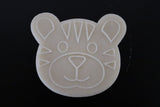 Tiger Face Cookie Cutter Stamp & Outline #1 Animals & Dinosaurs Cookie Cutter Lady 