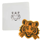 Tiger Face Cookie Cutter | Stamp | Stencil #2 Animals & Dinosaurs Cookie Cutter Lady MINI - 2 Inches (5cm) Stencil ONLY 
