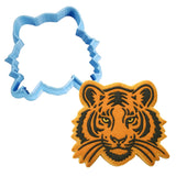 Tiger Face Cookie Cutter | Stamp | Stencil #2 Animals & Dinosaurs Cookie Cutter Lady MINI - 2 Inches (5cm) Cookie Cutter ONLY (Outline) 