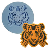 Tiger Face Cookie Cutter | Stamp | Stencil #2 Animals & Dinosaurs Cookie Cutter Lady MINI - 2 Inches (5cm) Debosser ONLY 