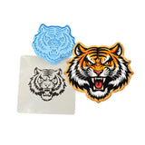 Tiger Fierce 1 Cookie Cutter | Stamp | Stencil - SHARP EDGES - FAST Shipping - Choose Your Own Size! #1 Cookie Cutter Lady LITTLE - 3 Inches (7.62cm) **BUNDLE** Cutter + Stamp + Stencil 