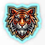 a picture of a tiger's head on a white background