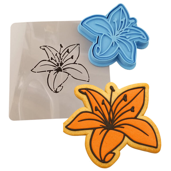 tiger lily stencil Tiger Lily Cookie Cutter | Stamp