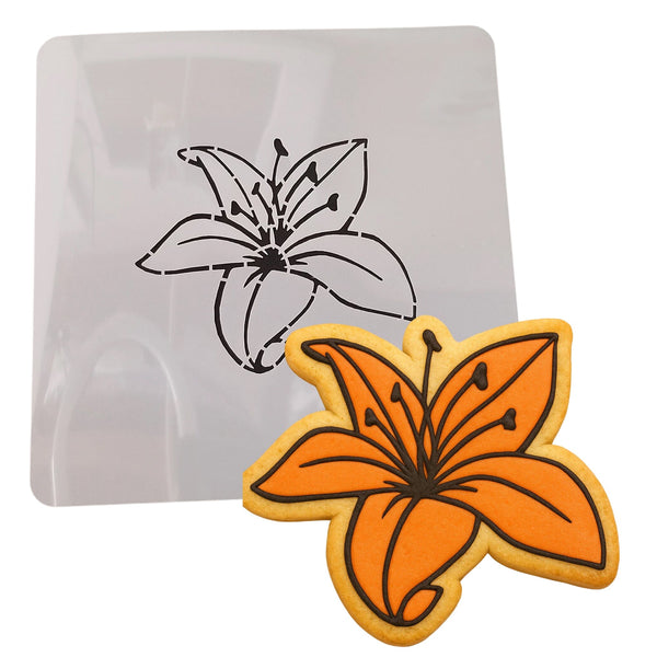 tiger lily stencil Tiger Lily Cookie Cutter | Stamp