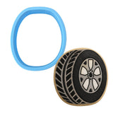 Tire Cookie Cutter | Stamp | Stencil #1 Comic Book / Vehicles Cookie Cutter Lady MINI - 2 Inches (5cm) Cookie Cutter ONLY (Outline) 