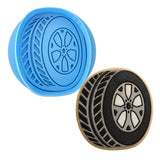 Tire Cookie Cutter | Stamp | Stencil #1 Comic Book / Vehicles Cookie Cutter Lady MINI - 2 Inches (5cm) **BUNDLE** Cutter + Debosser 
