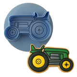 Tractor Cookie Cutter Outline & Stamp Comic Book / Vehicles Cookie Cutter Lady MINI - 2 Inches (5cm) **BUNDLE** Cutter + Debosser 