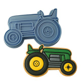 Tractor Cookie Cutter Outline & Stamp Comic Book / Vehicles Cookie Cutter Lady MINI - 2 Inches (5cm) Cookie Cutter ONLY (Outline) 