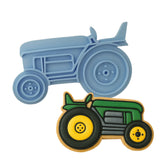 Tractor Cookie Cutter Outline & Stamp Comic Book / Vehicles Cookie Cutter Lady MINI - 2 Inches (5cm) Stamp ONLY 