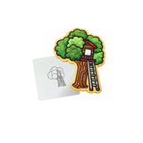 Tree House Cookie Cutter | Stamp | Stencil #1 Miscellaneous Cookie Cutter Lady MINI - 2 Inches (5cm) Stencil ONLY 
