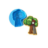Tree House Cookie Cutter | Stamp | Stencil #1 Miscellaneous Cookie Cutter Lady MINI - 2 Inches (5cm) **BUNDLE** Cutter + Debosser 