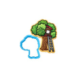 Tree House Cookie Cutter | Stamp | Stencil #1 Miscellaneous Cookie Cutter Lady MINI - 2 Inches (5cm) Cookie Cutter ONLY (Outline) 