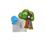 Tree House Cookie Cutter | Stamp | Stencil #1 Miscellaneous Cookie Cutter Lady 