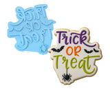Trick or Treat Cookie Cutter Outline & Stamp #2 Halloween / Fall Cookie Cutter Lady MINI - 2 Inches (5cm) Stamp ONLY 