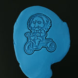 Tricycle Clown Killer Cookie Cutter | Stamp | Stencil - SHARP EDGES - FAST Shipping - Choose Your Own Size! #1 Cookie Cutter Lady 