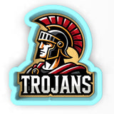 a close up of a logo on a white background