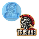 Trojans Words 2 Cookie Cutter | Stamp | Stencil - SHARP EDGES - FAST Shipping - Choose Your Own Size! #1 Cookie Cutter Lady LITTLE - 3 Inches (7.62cm) **BUNDLE** Cutter + Debosser 