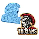 Trojans Words 2 Cookie Cutter | Stamp | Stencil - SHARP EDGES - FAST Shipping - Choose Your Own Size! #1 Cookie Cutter Lady LITTLE - 3 Inches (7.62cm) **BUNDLE** Cutter + Stamp 