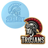 Trojans Words 2 Cookie Cutter | Stamp | Stencil - SHARP EDGES - FAST Shipping - Choose Your Own Size! #1 Cookie Cutter Lady LITTLE - 3 Inches (7.62cm) Debosser ONLY 