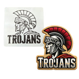 Trojans Words 2 Cookie Cutter | Stamp | Stencil - SHARP EDGES - FAST Shipping - Choose Your Own Size! #1 Cookie Cutter Lady LITTLE - 3 Inches (7.62cm) Stencil ONLY 