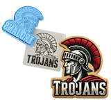 Trojans Words 2 Cookie Cutter | Stamp | Stencil - SHARP EDGES - FAST Shipping - Choose Your Own Size! #1 Cookie Cutter Lady LITTLE - 3 Inches (7.62cm) **BUNDLE** Cutter + Stamp + Stencil 