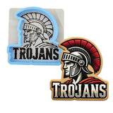 Trojans Words 2 Cookie Cutter | Stamp | Stencil - SHARP EDGES - FAST Shipping - Choose Your Own Size! #1 Cookie Cutter Lady LITTLE - 3 Inches (7.62cm) **BUNDLE** Cutter + Stencil 