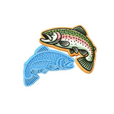 Trout 1 Cookie Cutter | Stamp | Stencil - SHARP EDGES - FAST Shipping - Choose Your Own Size! #1 Cookie Cutter Lady LITTLE - 3 Inches (7.62cm) Stamp ONLY 