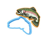 Trout 1 Cookie Cutter | Stamp | Stencil - SHARP EDGES - FAST Shipping - Choose Your Own Size! #1 Cookie Cutter Lady LITTLE - 3 Inches (7.62cm) Cookie Cutter ONLY (Outline) 
